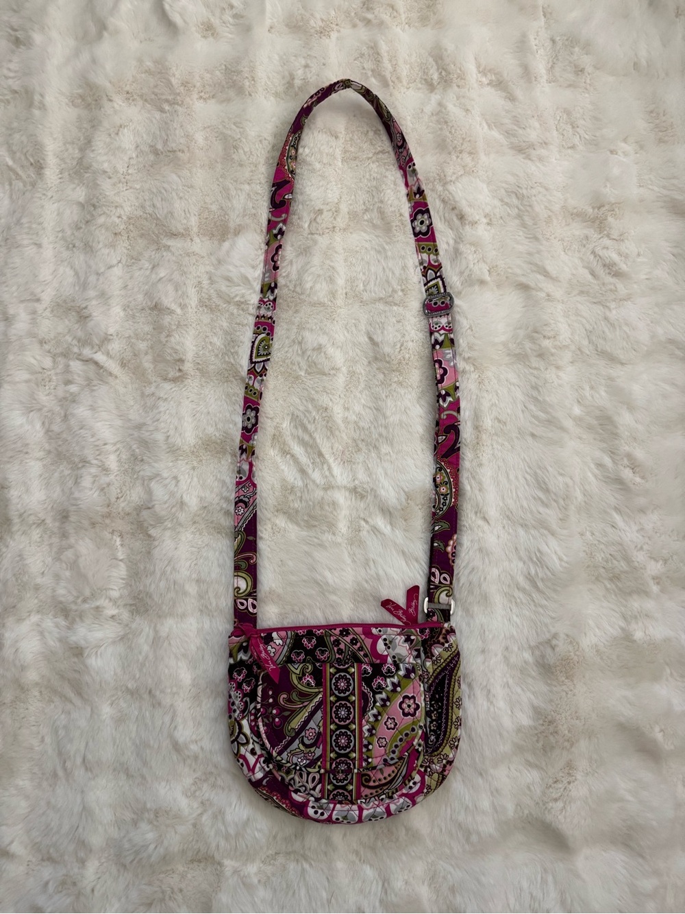 NWOT Vera Bradley Hipster Crossbody in Very Berry Paisley (Retired)!